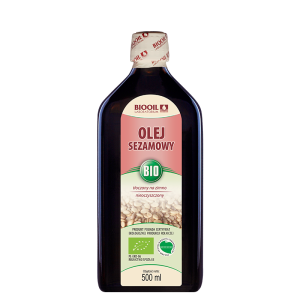 Olej sezamowy tłoczony na zimno BIO 500 ml - BIOOIL