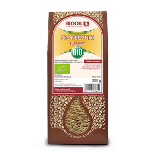 Słonecznik łuskany BIO - nasiona 200 g - BIOOIL