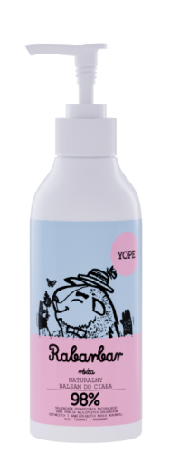 Naturalny balsam do ciała - Rabarbar i Róża - YOPE.png