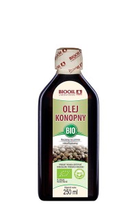 Olej konopny BIO 250 ml tłoczony na zimno - BIOOIL