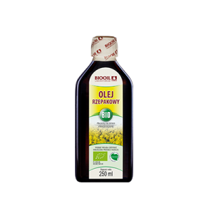 Olej rzepakowy tłoczony na zimno BIO 250 ml - BIOOIL