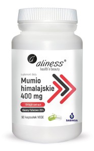 Mumio himalajskie (Shilajit extract) 400mg - 90 kapsułek Vege - ALINESS