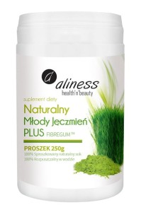 Naturalny Młody Jęczmień PLUS proszek 250g - ALINESS