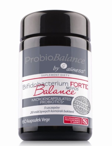 ProbioBALANCE, Bifidobacterium FORTE Balance NO FOSS, 20 mld. - 60 kapsułek Vege - ALINESS.jpg