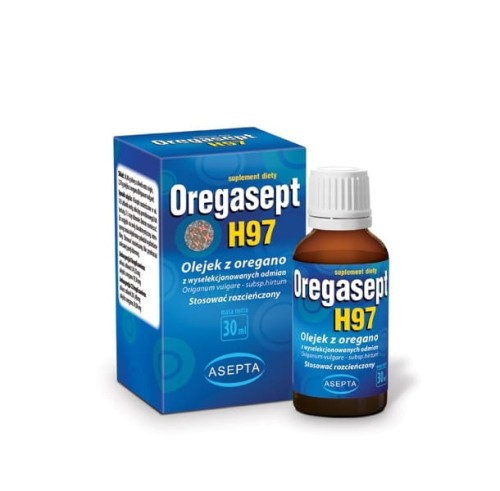 Oregasept H97 olejek z oregano 30 ml - Wspomaga gardło, zatoki i żołądek - ASEPTA.jpg