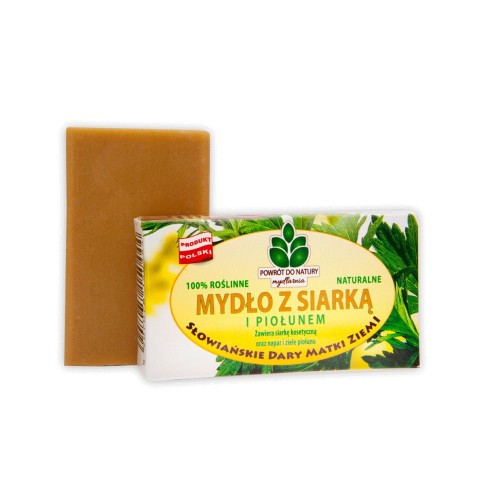 Naturalne mydło z siarką i piołunem 100% roślinne - Mydlarnia Powrót do natury.jpg