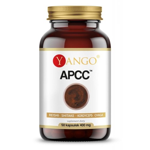 APCC, reishi, shitake, kordyceps, chaga 50 kapsułek - Wsparcie układu odpornościowego i układu krążenia - YANGO.jpg