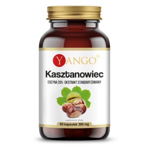 Kasztanowiec, 20% escyny - Wsparcie dla układu mikrokrążenia i zmęczonych nóg -  YANGO (NM)
