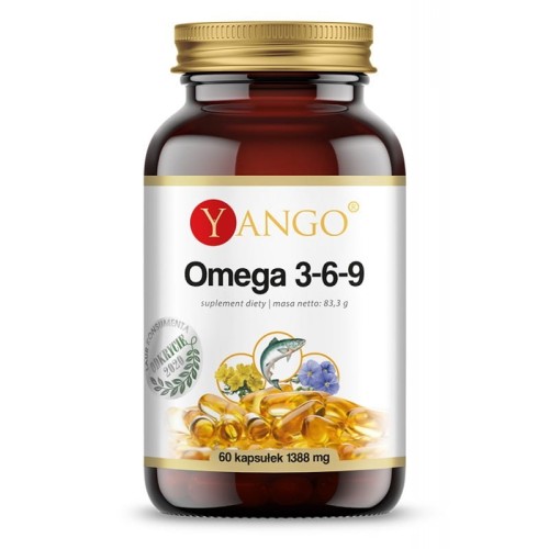 Omega 3-6-9, 60 kapsułek - Dla prawidłowego funkcjonowania organizmu - YANGO.jpg