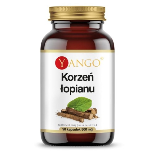 Korzeń łopianu ekstrakt 90 kapsułek - Działanie moczopędne i napotne - YANGO.jpg