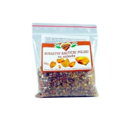 Bursztyn na nalewkę 50g - Naturalny kruszony bursztyn, poprawia odporność organizmu - AURA HERBALS.jpg