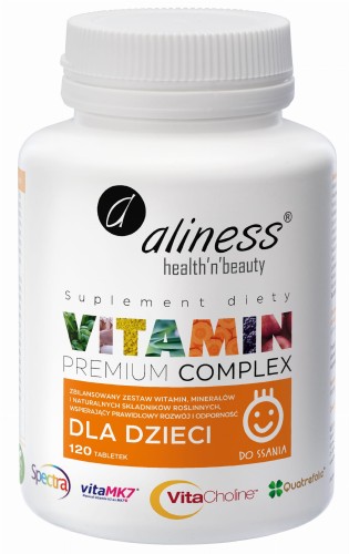 Premium Vitamin Complex dla dzieci, 120 tabletek do ssania - Wspierający prawidłowy rozwój i odporność dzieci - Aliness.jpg