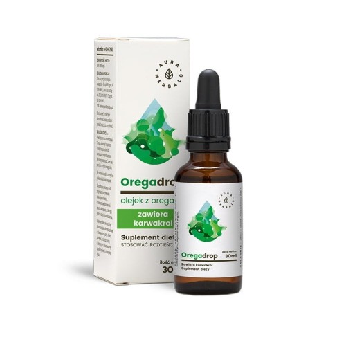 Oregadrop 30 ml Olejek z oregano w kroplach - Wspomagają przeciwko wolnym rodnikom - AURA HERBALS.jpg