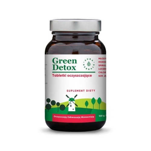 Green Detox 75 tabletek - Tabletki oczyszczające, wspomagają trawienie i odchudzanie - AURA HERBALS.jpg
