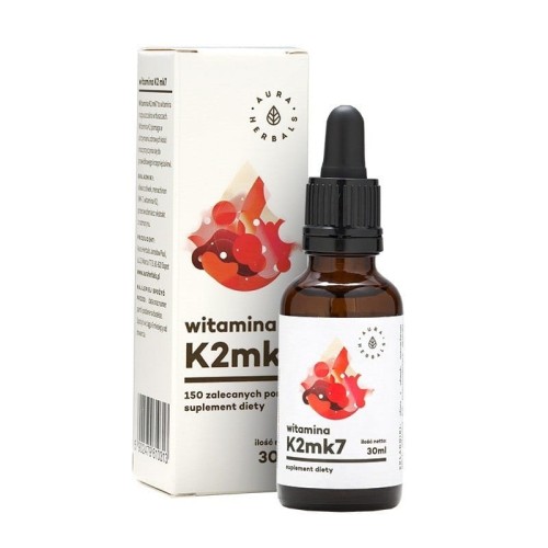 Witamina K2mk7 w kroplach (30ml) - Pomaga w utrzymaniu zdrowych kości - AURA HERBALS.jpg
