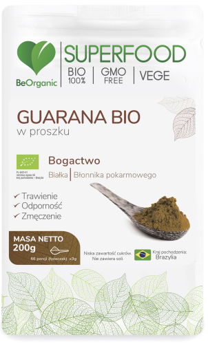 Guarana BIO w proszku - wspomaga utrzymanie witalności fizycznej - BEORGANIC (NM).png