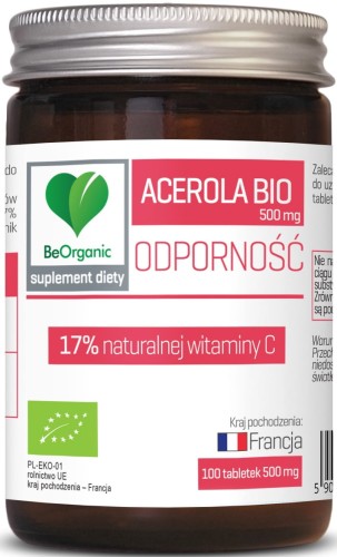 Acerola BIO 17% witaminy C - Dla prawidłowego funkcjonowania układu odpornościowego - BEORGANIC (NM).jpg
