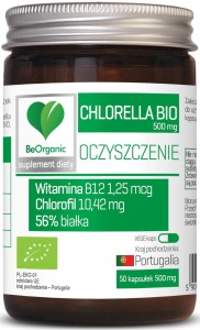 Chlorella BIO - Naturallne źródło niezbędnych składników odżywczych, witamin i minerałów - BEORGANIC (NM)