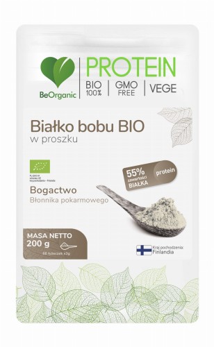 Białko bobu BIO w proszku - Dla wzrostu masy mięśniowej, pomaga w utrzymaniu zdrowych kości - BEORGANIC (NM).jpg