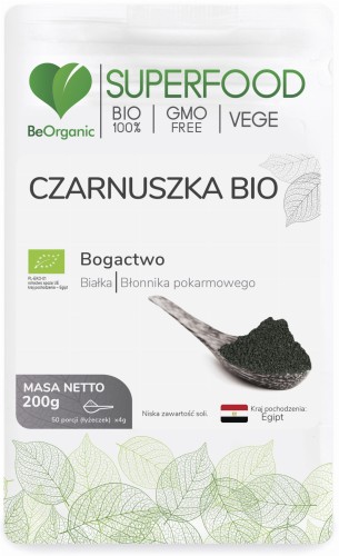 Czarnuszka BIO w proszku - Źródło białka i błonnika pokarmowego - BEORGANIC (NM).jpg