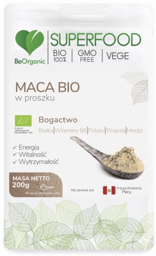 Maca BIO w proszku - Wspomaga układ hormonalny - BEORGANIC (NM).jpg