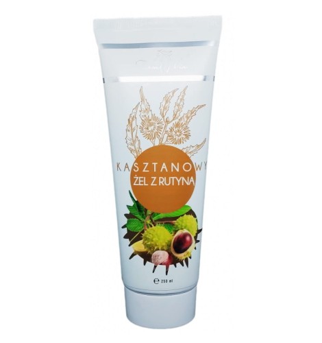 Żel kasztanowy z rutyną w tubie 250 ml - Poprawia ukrwienie nóg z tendencją do powstawania żylaków - FARM-VIX (NM).jpg