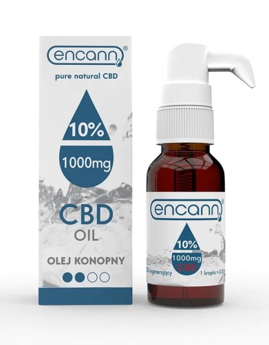 Olej konopny - Źródło terpenów, kannabinoidów i dobroczynnych kwasów tłuszczowych - Encann Blue 10% CBD - ENCANN.jpg