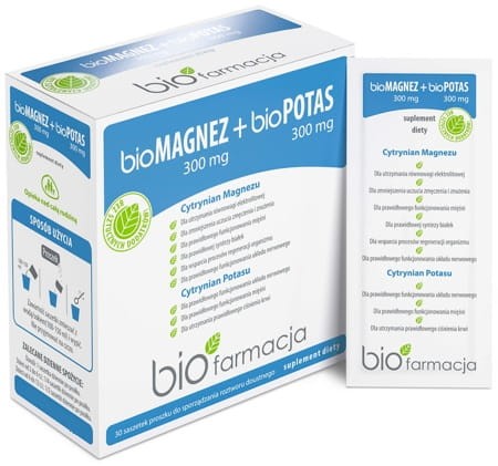 Dla prawidłowej pracy mięśni, prawidłowego ciśnienia krwi, układu nerwowego - bioMagnez + bioPotas - BIOFARMACJA (NM).jpg
