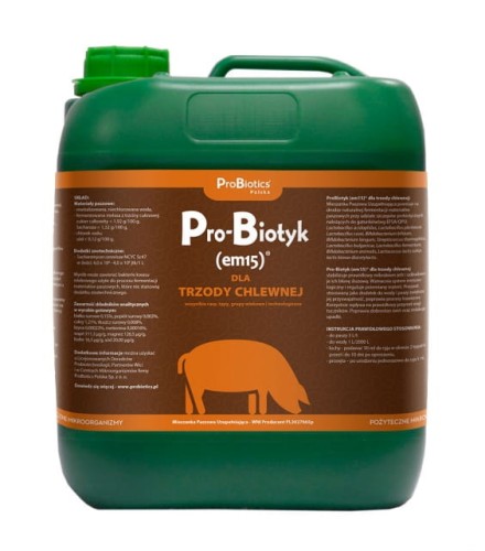 Pro-Biotyk (em15) dla trzody chlewnej 5L - Reguluje przemianę materii - ProBiotics.jpg