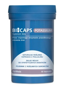 BICAPS POTASSIUM Naturalna roślinna kapsułka z Pullulanu - ForMeds