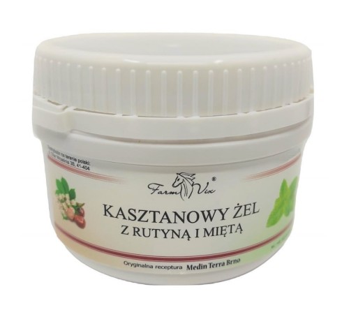 Żel kasztanowy z rutyną i miętą 350 ml - Posiada działanie chłodzące oraz łagodzące - FARM-VIX (NM).jpg