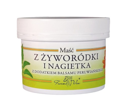 Maść z żyworódki i nagietka 150 ml - Pomaga uczynić skórę delikatną i miłą w dotyku - FARM-VIX (NM).jpg