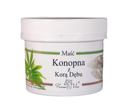 Maść konopna z korą dębu 150 ml - Bogaty w nienasycone kwasy tłuszczowe - FARM-VIX (NM).jpg