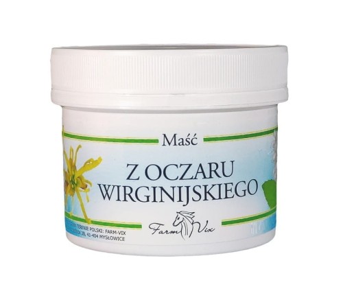 Maść z oczaru wirginijskiego 150 ml - Doskonale wzmacnia ścianki naczyń krwionośnych nóg - FARM-VIX (NM).jpg