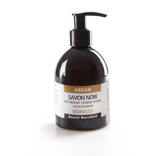 Czarne mydło w żelu z olejem Arganowym Savon Noir 250ml - Doskonale oczyszcza pory i usuwa martwy naskórek - BEAUTE MARRAKECH.jpg
