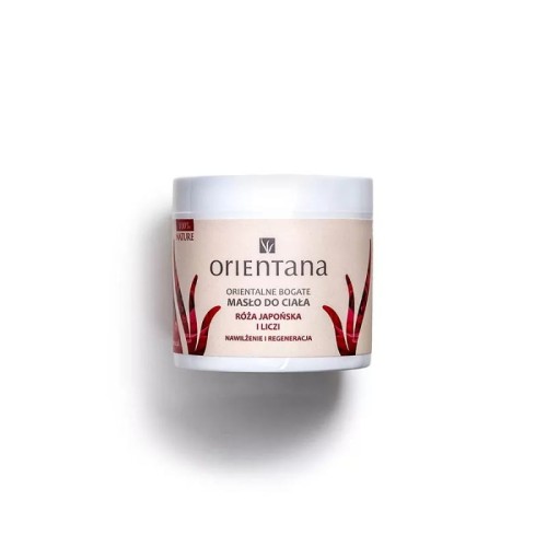 Orientalne bogate masło do ciała Róża Japońska i Liczi 100g - Skutecznie nawilża i regeneruje skórę - ORIENTANA.jpg