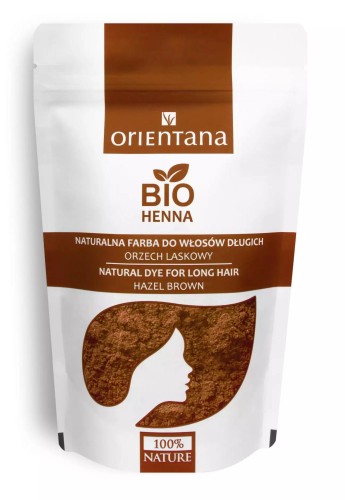Bio henna do włosów półdługich Orzech Laskowy 50g - Naturalna ziołowa farba do koloryzacji i pielęgnacji włosów - ORIENTANA.jpg