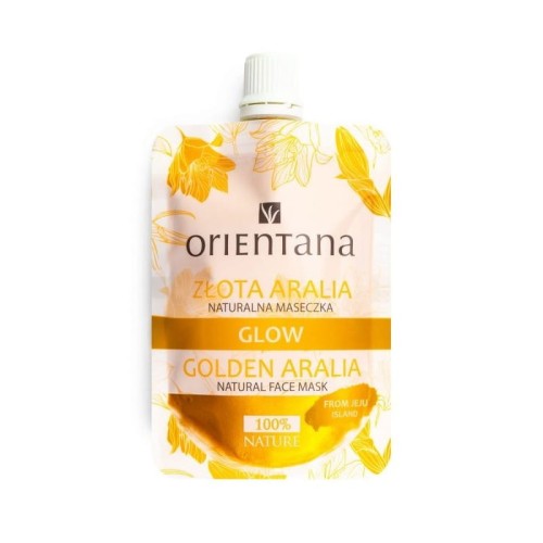 Naturalna maseczka Glow Złota Aralia 30ml - Dla skóry z oznakami starzenia - ORIENTANA.jpg