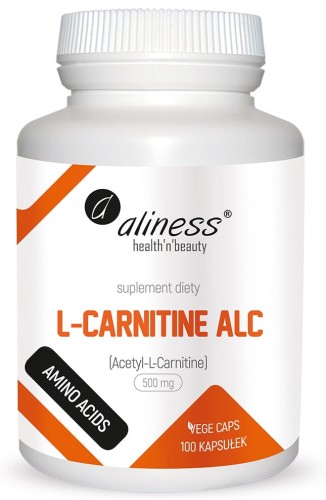 L-Carnityne ALC 500mg 100 kapsułek - Wspiera odchudzanie - ALINESS.jpg