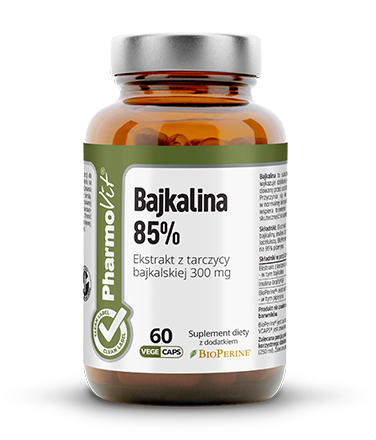 Bajkalina 85% Ekstrakt z tarczycy bajkalijskiej 60 kapsułek - Wspiera zdrowie stawów i chroni ścięgna - PHARMOVIT.png