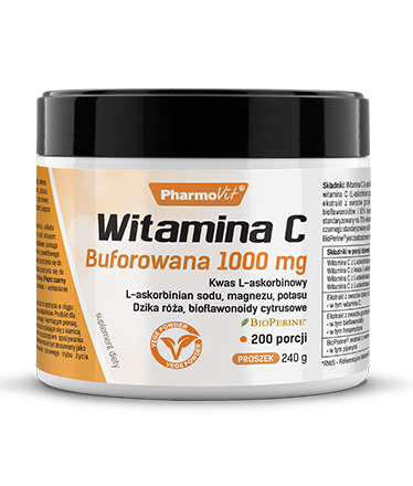Witamina C Buforowana 1000mg 240g - Pomaga w prawidłowym funkcjonowaniu układu odpornościowego - PHARMOVIT.png