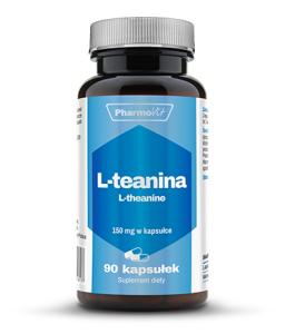 L-teanina Ekstrakt 90 kapsułek - Łagodzi stany niepokoju i stres - PHARMOVIT