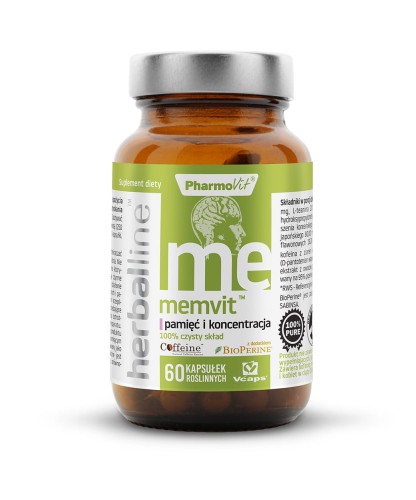 MemVit Herballine 60 kapsułek - Pamięć i koncentracja - PHARMOVIT.jpg