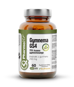 Gymnema GS4 60 kapsułek - Pomaga w kontrolowaniu masy ciała - PHARMOVIT