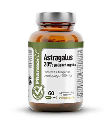 Astragalus 20% polisacharydów 60 kapsułek - Wspiera prawidłowe funkcjonowanie układu immunologicznego - PHARMOVIT.png