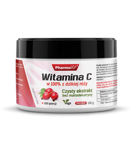Witamina C 100% z dzikiej róży 100g - Wspomaga układ odpornościowy i naturalnie chroni organizm - PHARMOVIT