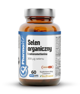 Selen organiczny L-selenometionina 60 kapsułek - Pomaga w zachowaniu zdrowych włosów i paznokci - PHARMOVIT