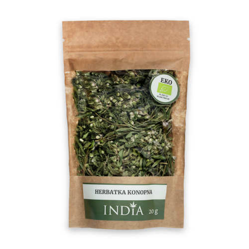 Herbatka konopna 20g - CBD występuje naturalnie w roślinie - INDIA COSMETICS.png