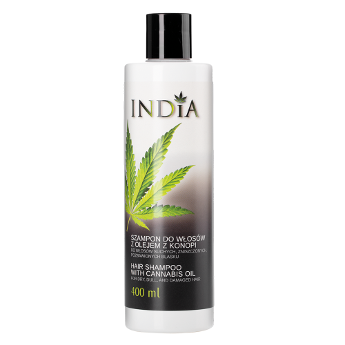 Szampon do włosów 400ml z olejem konopnym - India Cosmetics.png