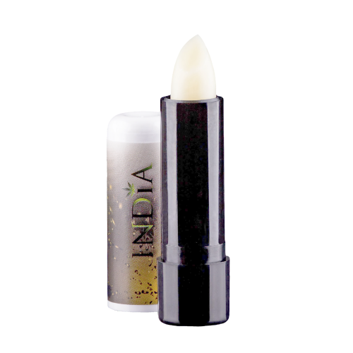 Bezbarwna, ochronna pomadka do ust 3,8g z olejem z konopii - India Cosmetics.png